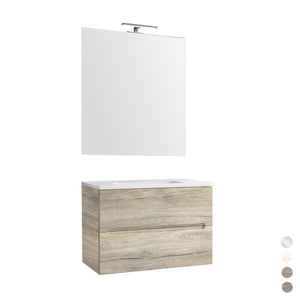 Composizione mobile bagno 70 cm TALIA Bianco Lucido