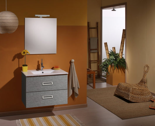 Composizione mobile bagno 75 cm FANTASY Grigio