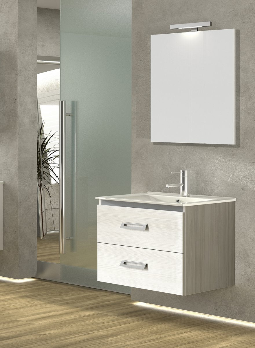Composizione mobile bagno 75 cm FANTASY Bianco