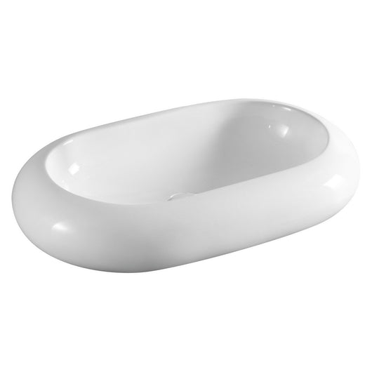 Lavabo appoggio 63x40 cm LA26 bianco