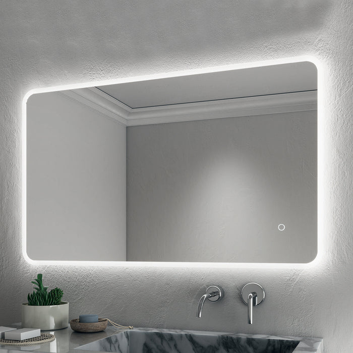 Specchio rettangolare illuminazione led 80x60 cm modello L207