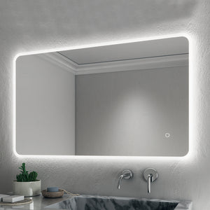 Specchio rettangolare illuminazione led 140x60 cm modello L207