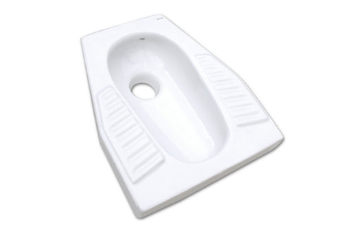 Vaso alla turca in porcellana bianco