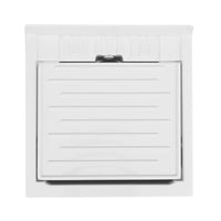 Lavatoio 60x50 con mobile ad 2 ante in ABS con tavola in propilene - Bianco