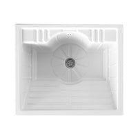 Lavatoio 45x50 in nobilitato 1anta con vasca in ABS - Bianco