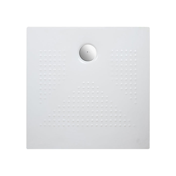 Piatto doccia quadrato in ceramica 80x80 BIANCO OPACO H 3.6 cm - AFRICA