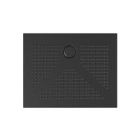 Piatto doccia rettangolare in ceramica 80X120 NERO OPACO H 3.6 cm - AFRICA