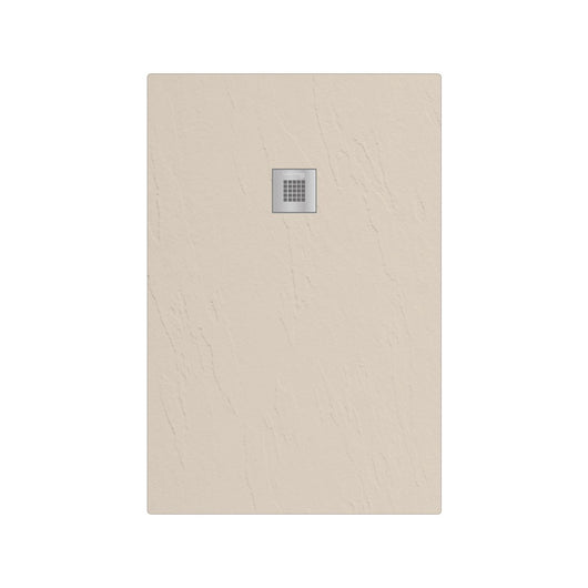 Piatto doccia in marmoresina rettangolare 70x90 cm SABBIA finitura pietra estasi LONDRA