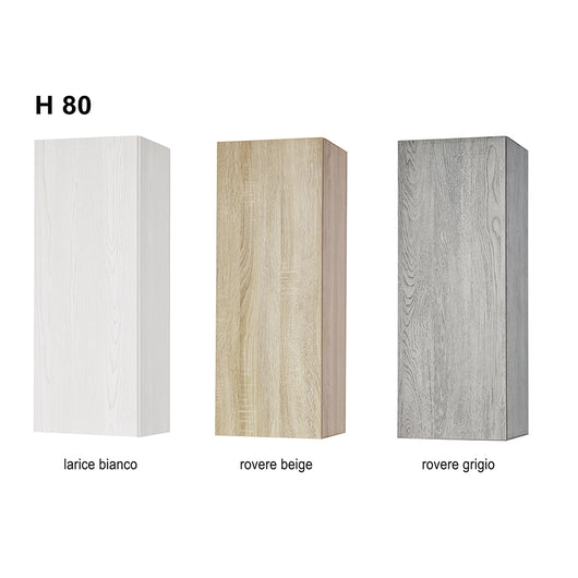 Colonna bagno sospesa CONGRAZIA cm 80 Rovere Grigio