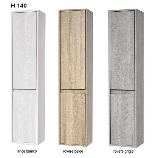 Colonna bagno sospesa CONGRAZIA cm 140 Larice Bianco