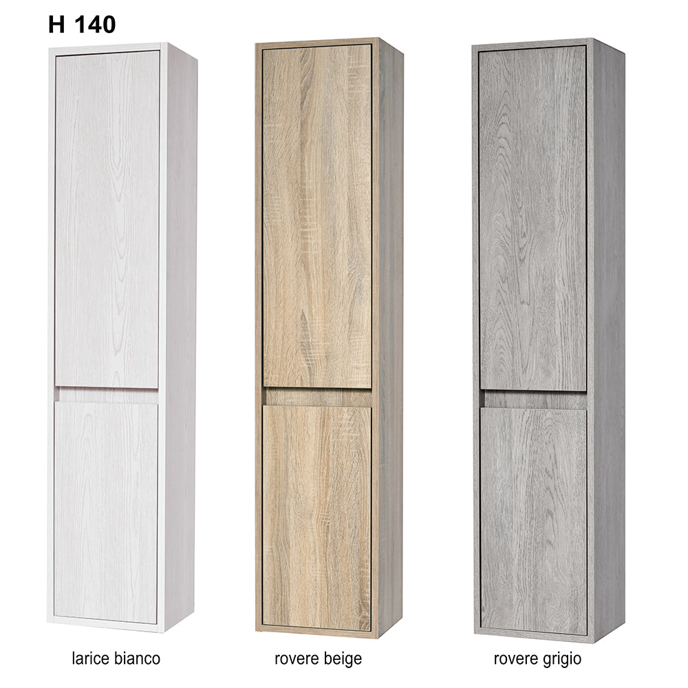 Colonna bagno sospesa CONGRAZIA cm 140 Rovere Beige