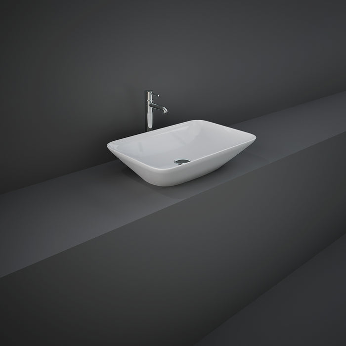 Lavabo appoggio rettangolare Rak Ceramics - Bianco