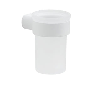 Portaspazzolini da muro in ottone e Cromall PI10 Gedy serie PIRENEI Bianco Opaco