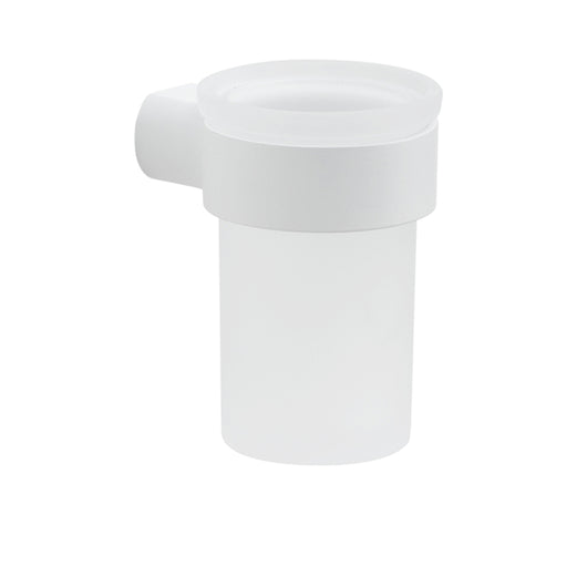 Portaspazzolini da muro in ottone e Cromall PI10 Gedy serie PIRENEI Bianco Opaco