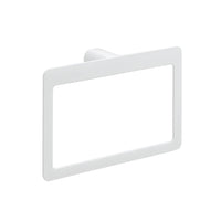 Portasalviette ad anello da muro in ottone e Cromall PI70 Gedy serie PIRENEI Bianco Opaco