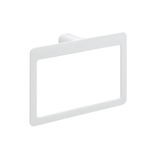 Portasalviette ad anello da muro in ottone e Cromall PI70 Gedy serie PIRENEI Bianco Opaco