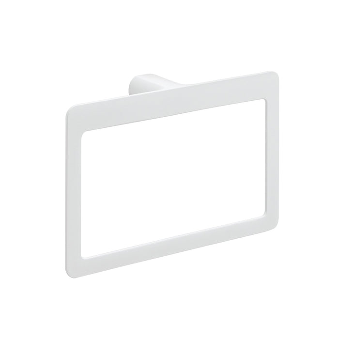 Portasalviette ad anello da muro in ottone e Cromall PI70 Gedy serie PIRENEI Bianco Opaco