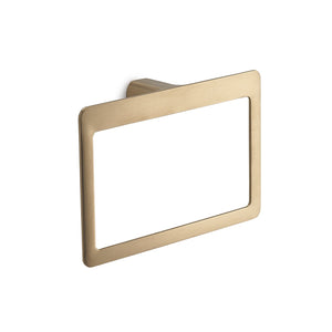Portasalviette ad anello da muro in ottone e Cromall PI70 Gedy serie PIRENEI Oro Matt