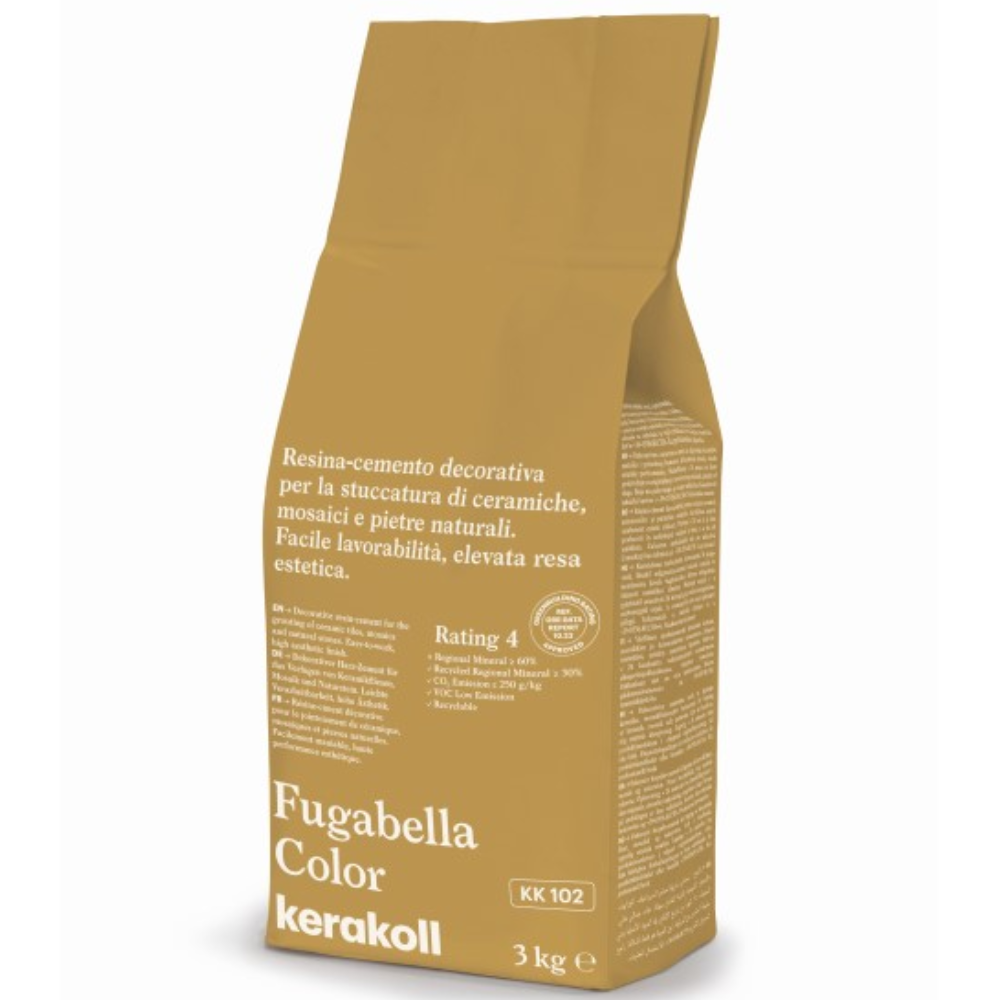 Stucco ibrido piastrelle fugabella impermeabile resistente confezione 3 kg *** colore- kk 102, confezione 1