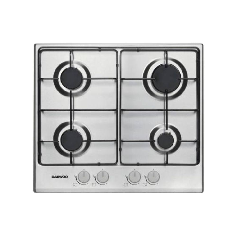 Piano cottura 4 fuochi colore inox Daewoo H6G40L2IT