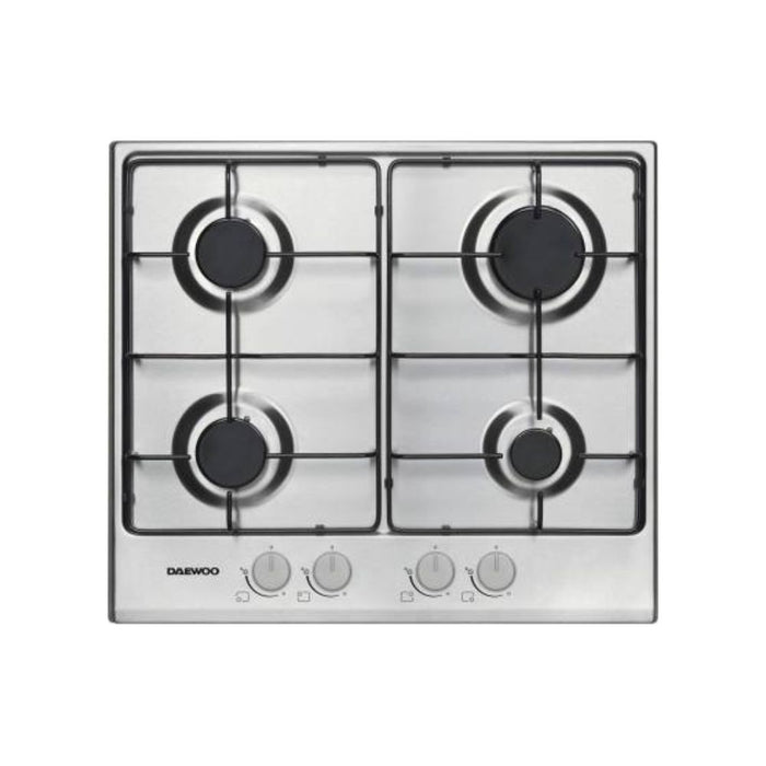 Piano cottura 4 fuochi colore inox Daewoo H6G40L2IT