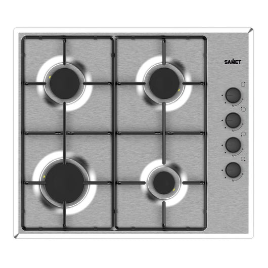 Piano cottura 4 fuochi inox Samet Ariane