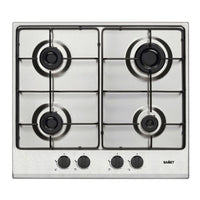 Piano cottura 4 fuochi inox Samet Circe2
