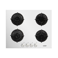 Piano cottura 4 fuochi Samet Venere60 vetro bianco