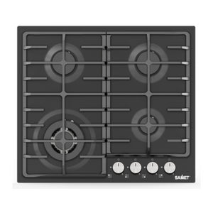 Piano cottura ad incasso New Vesuvio 60 cm 4 fuochi colore antracite Samet