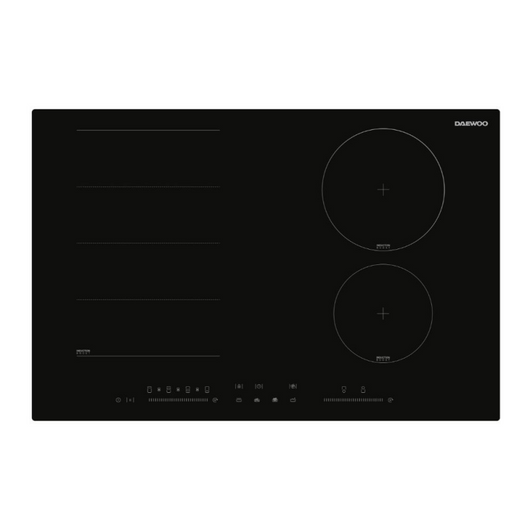 Piano cottura Daewoo H7IS50L1IT induzione 78 cm 6 zone nero