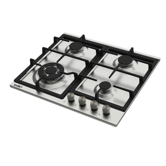 Piano Cottura gas 4 fuochi 60 cm acciaio inox Samet Sansone60