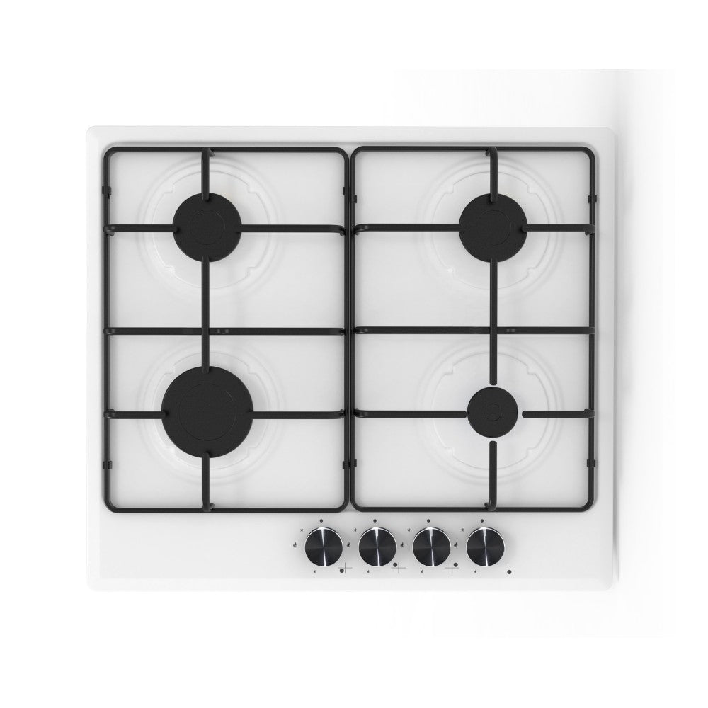 Piano cottura gas 4 fuochi bianco Circe Samet