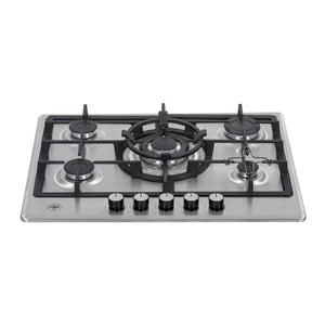 Piano cottura inox da 70 5 fuochi gas La Germania P705CLAGXV
