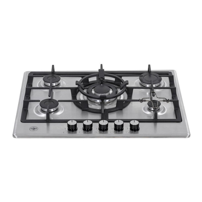 Piano cottura inox da 70 5 fuochi gas La Germania P705CLAGXV