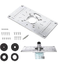 Piano Di Fresatura Router Piastra Per Fresatrice Verticale Con 4 Anelli Viti         