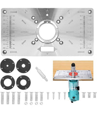 Piano Di Fresatura Router Piastra Per Fresatrice Verticale Con 4 Anelli Viti         