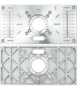 Piano Di Fresatura Router Piastra Per Fresatrice Verticale Con 4 Anelli Viti         