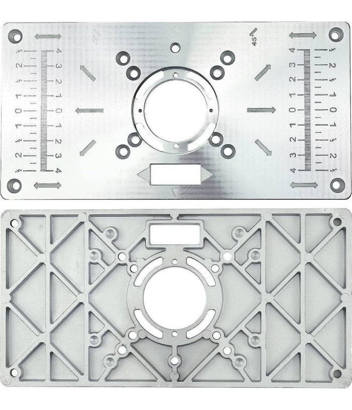 Piano Di Fresatura Router Piastra Per Fresatrice Verticale Con 4 Anelli Viti         