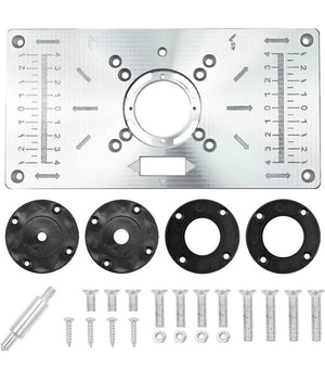 Piano Di Fresatura Router Piastra Per Fresatrice Verticale Con 4 Anelli Viti         