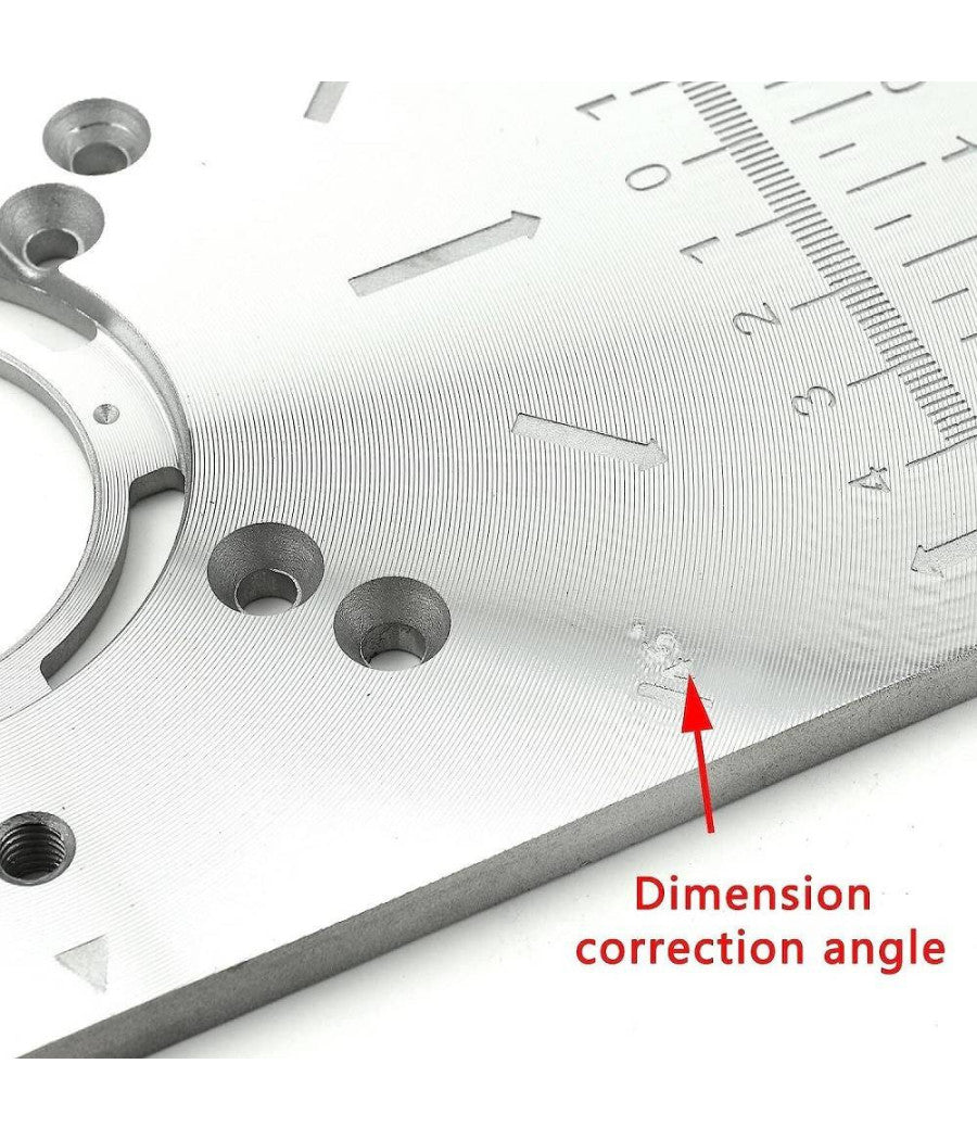 Piano Di Fresatura Router Piastra Per Fresatrice Verticale Con 4 Anelli Viti         