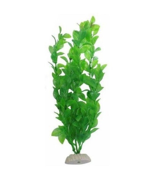 Pianta 27 Cm Piantina Artificiale Per Acquario Piante Finte Plastica Color Verde         