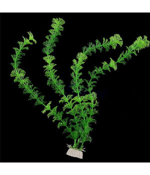 Pianta 30 Cm Piantina Artificiale Per Acquario Piante Finte Plastica Color Verde         