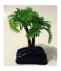 Pianta 6,2 Cm Piantina Decorazione Artificiale Per Acquario Piccola Palma Verde         