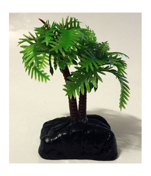 Pianta 6,2 Cm Piantina Decorazione Artificiale Per Acquario Piccola Palma Verde         