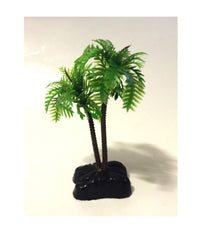 Pianta 9,6 Cm Piantina Decorazione Artificiale Per Acquario Piccola Palma Verde         