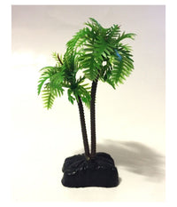 Pianta 9,6 Cm Piantina Decorazione Artificiale Per Acquario Piccola Palma Verde         