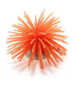 Pianta Finta Corallo Silicone Arancione Artificiale Per Decorazioni Acquario         