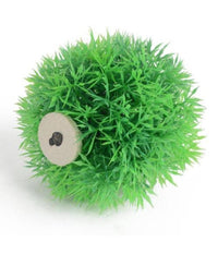 Pianta Piantina Artificiale Per Acquario Piante Finte Plastica Cespuglio Verde         