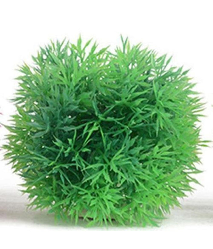 Pianta Piantina Artificiale Per Acquario Piante Finte Plastica Cespuglio Verde         