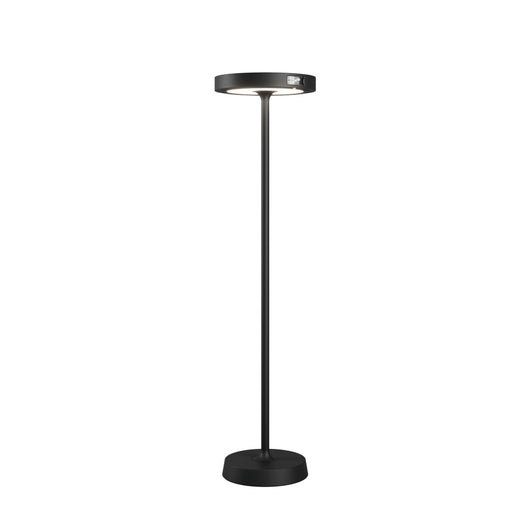Barbell Solar RF - Lampada a led da terra solare e ricaricabile 65W - Piantana da esterno 3 altezze 156-113-70 cm Nera